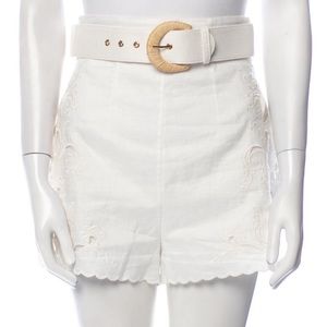 Zimmerman white linen shorts new! Size 1 us 4